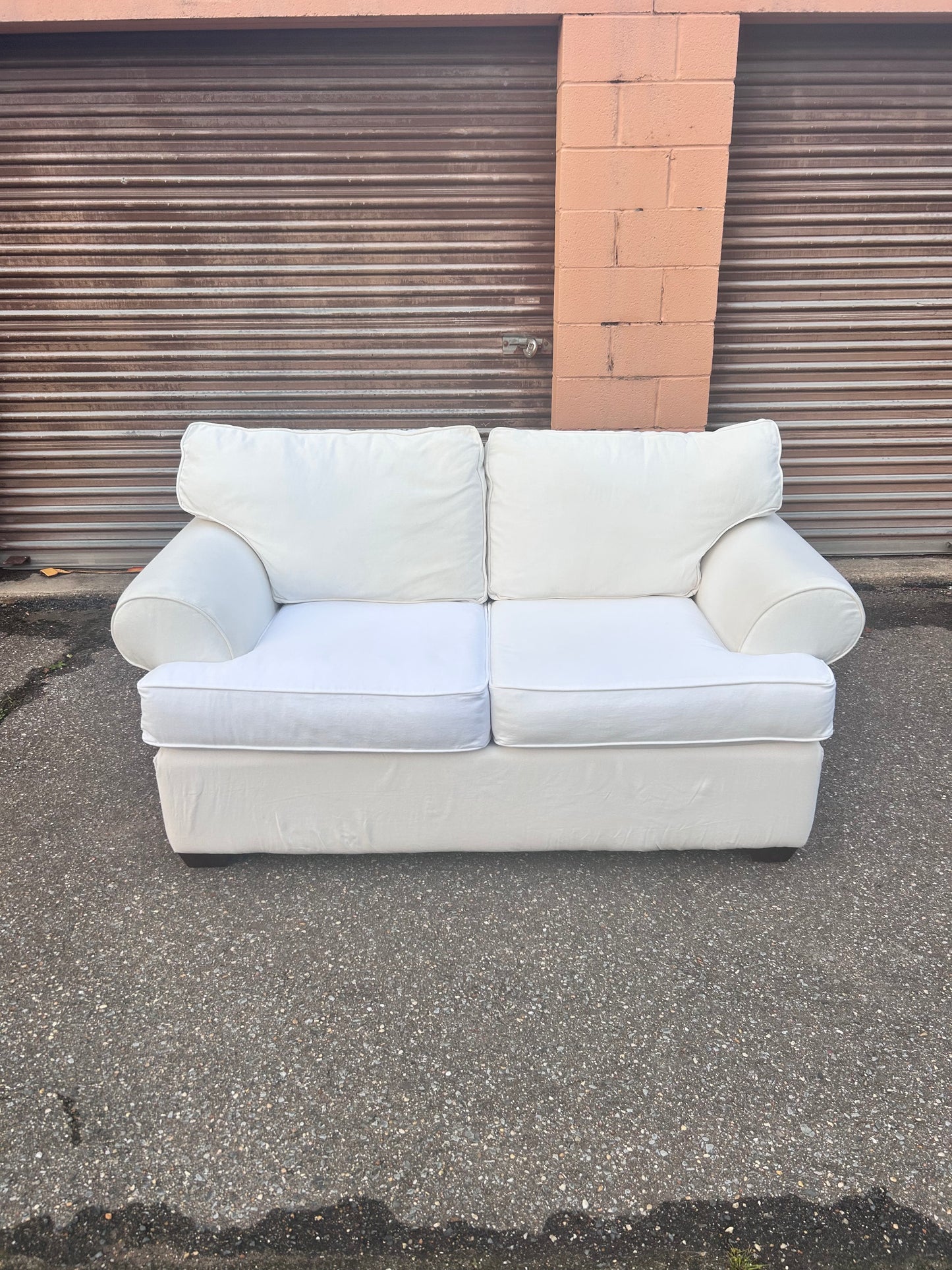 (Delivery Available) White Couch