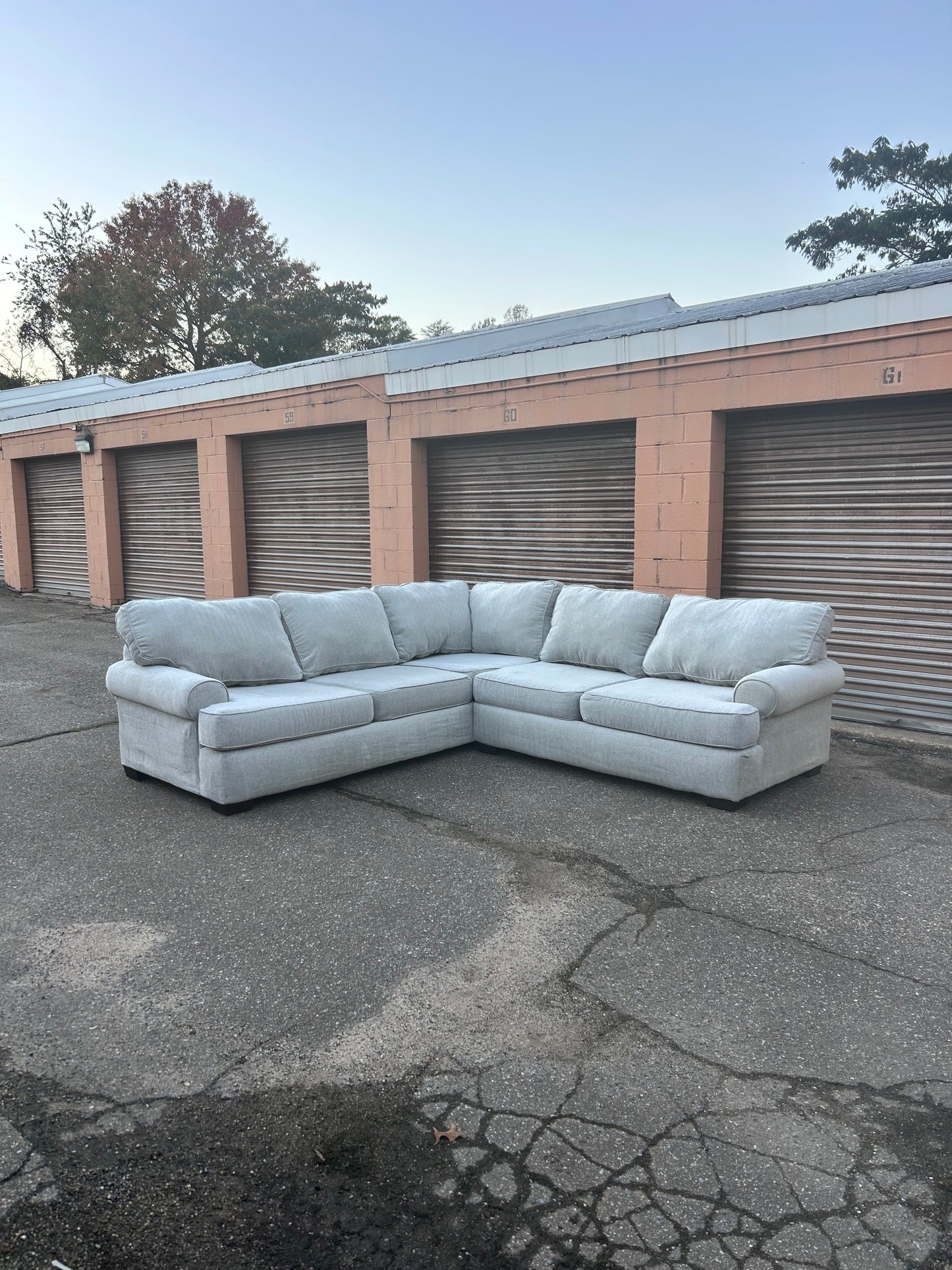 (Delivery Available) Bod’s Furniture Light Gray 2p Sectional