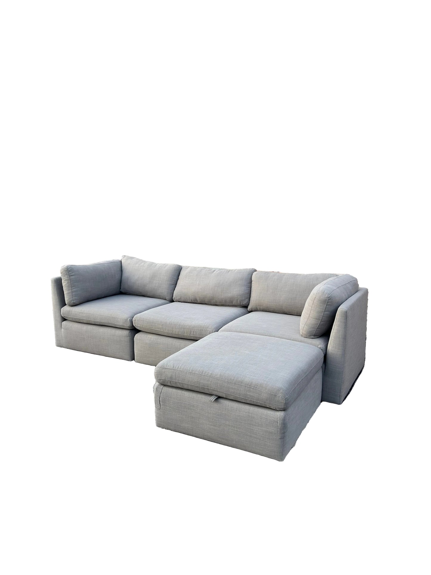 Module 3p Sectional & Ottoman