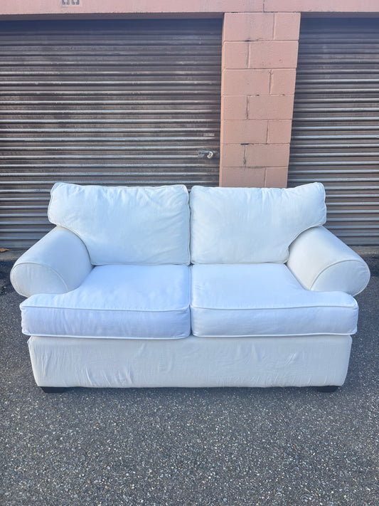 (Delivery Available) White Couch