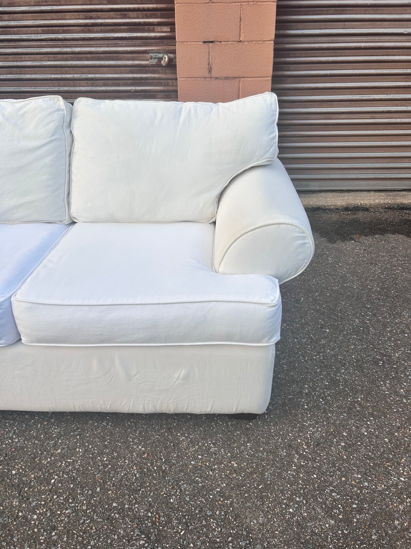 (Delivery Available) White Couch