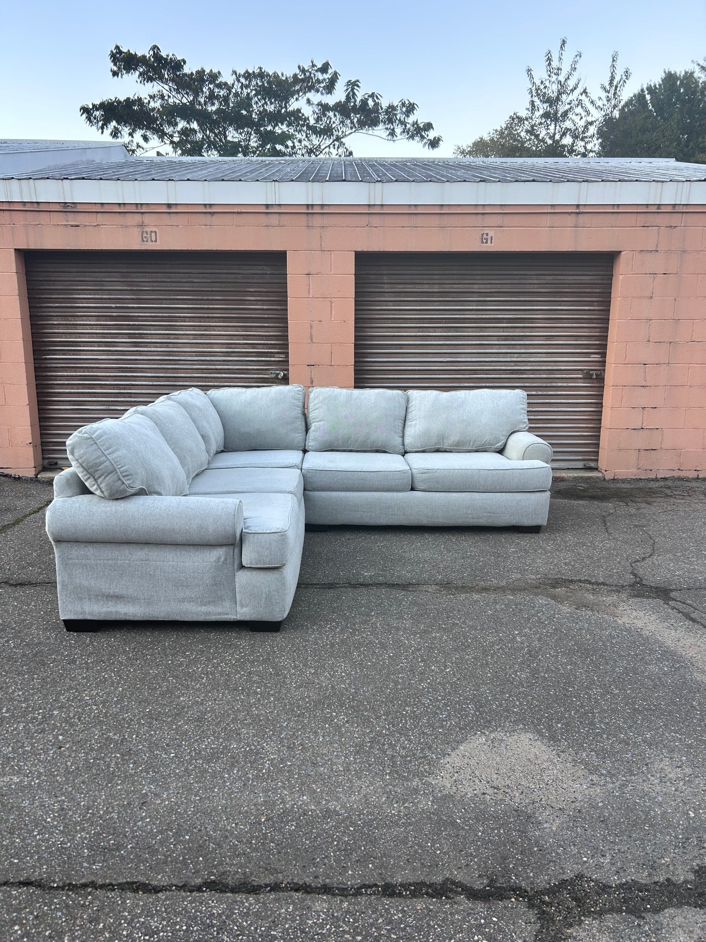 (Delivery Available) Bod’s Furniture Light Gray 2p Sectional