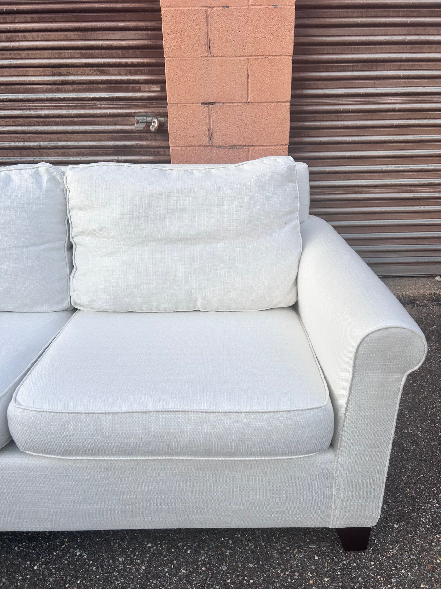 (Delivery Available) Pottery Barn White 3p Sectional