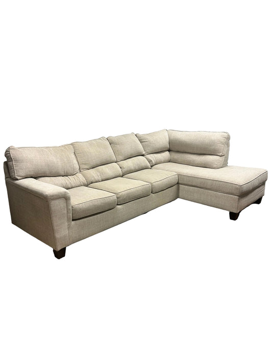 Ashley Beige 2p Sectional