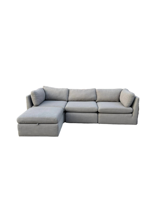 Module 3p Sectional & Ottoman