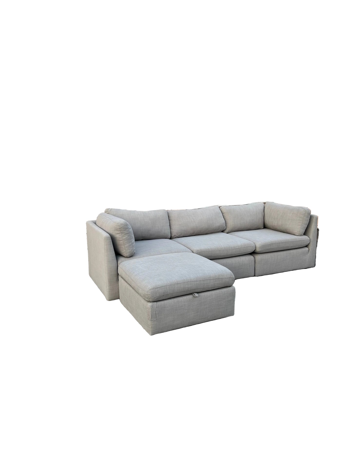 Module 3p Sectional & Ottoman